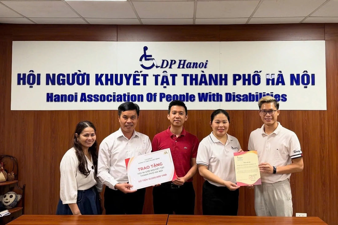 Lilforest Donates 10 Million VND to the Hanoi Association of People with Disabilities